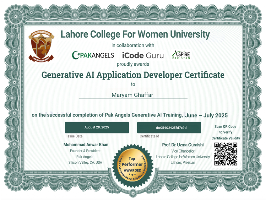 Generative AI Certificate
